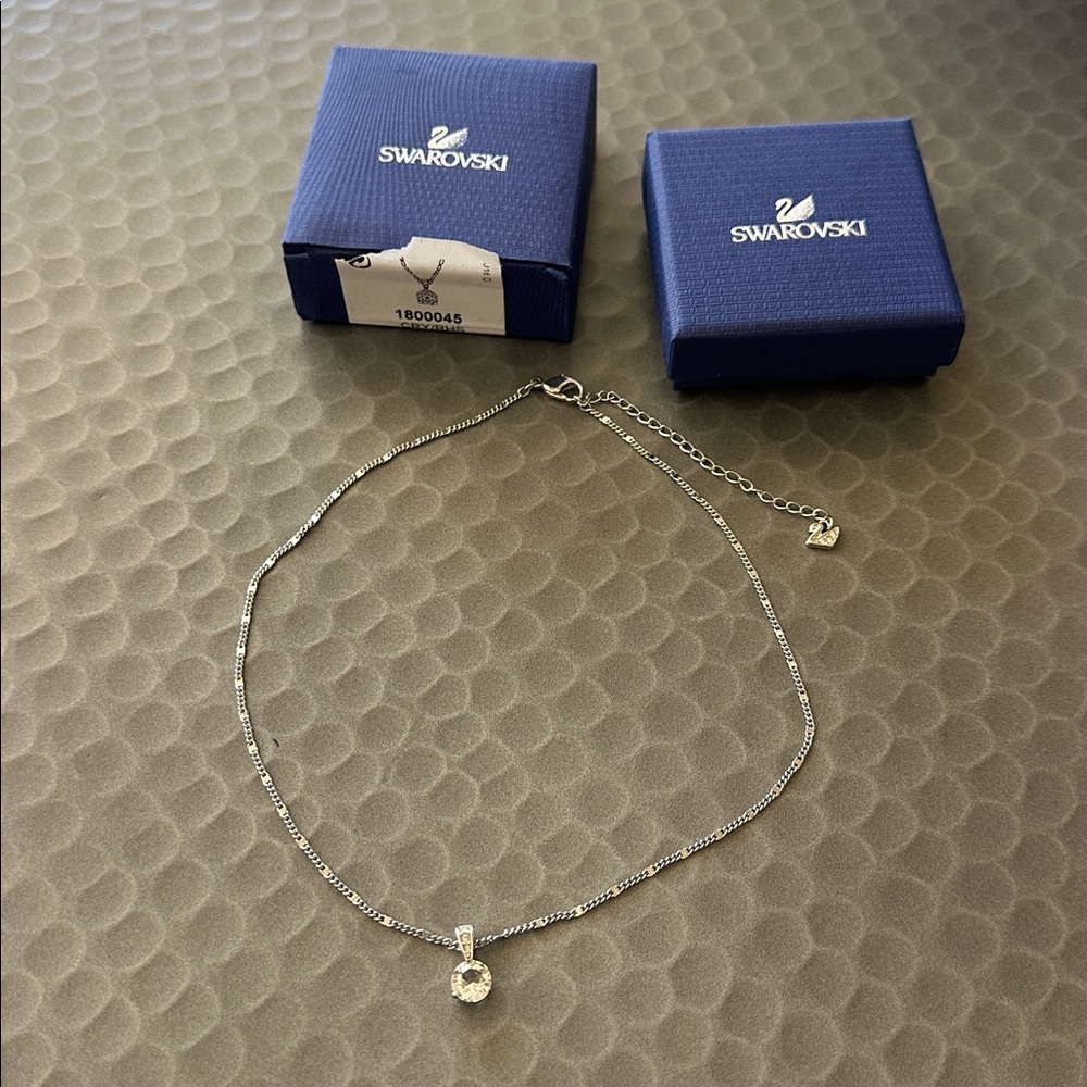 Swarovski Solitaire Pendant Crystal Necklace